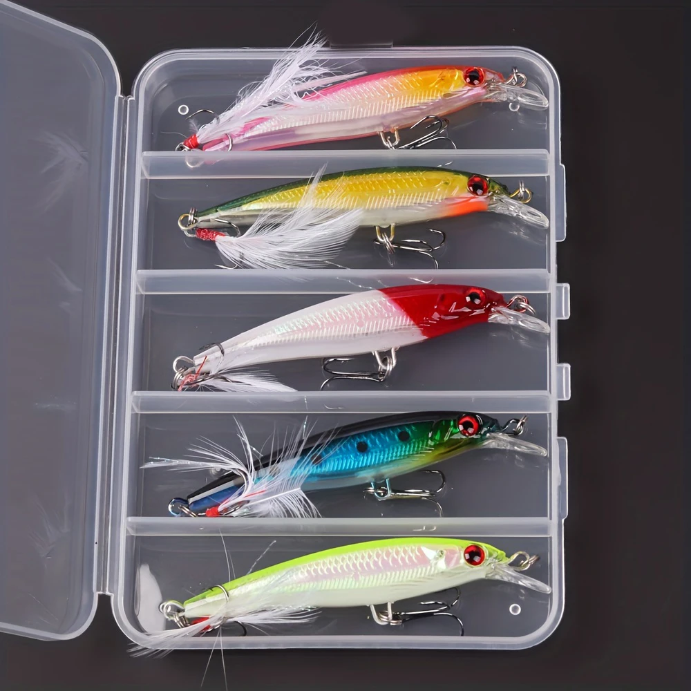 레이저 3D 눈 바이오닉 미노우 낚시 미끼 5개/박스  - Fishing Equipment Carp 리뷰 및 가격