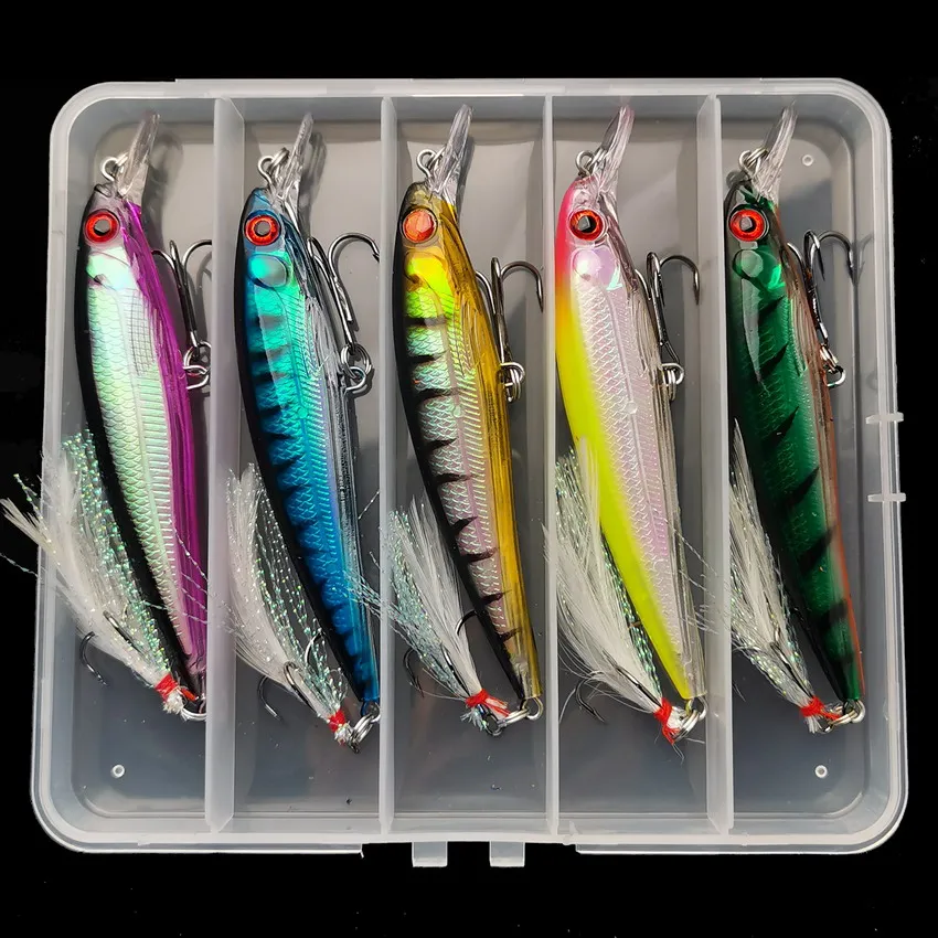 레이저 3D 눈 바이오닉 미노우 낚시 미끼 5개/박스  - Fishing Equipment Carp 리뷰 및 가격