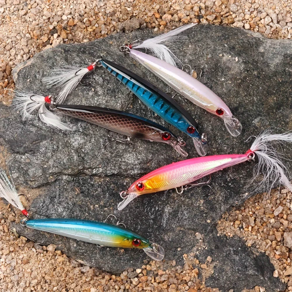 레이저 3D 눈 바이오닉 미노우 낚시 미끼 5개/박스  - Fishing Equipment Carp 리뷰 및 가격