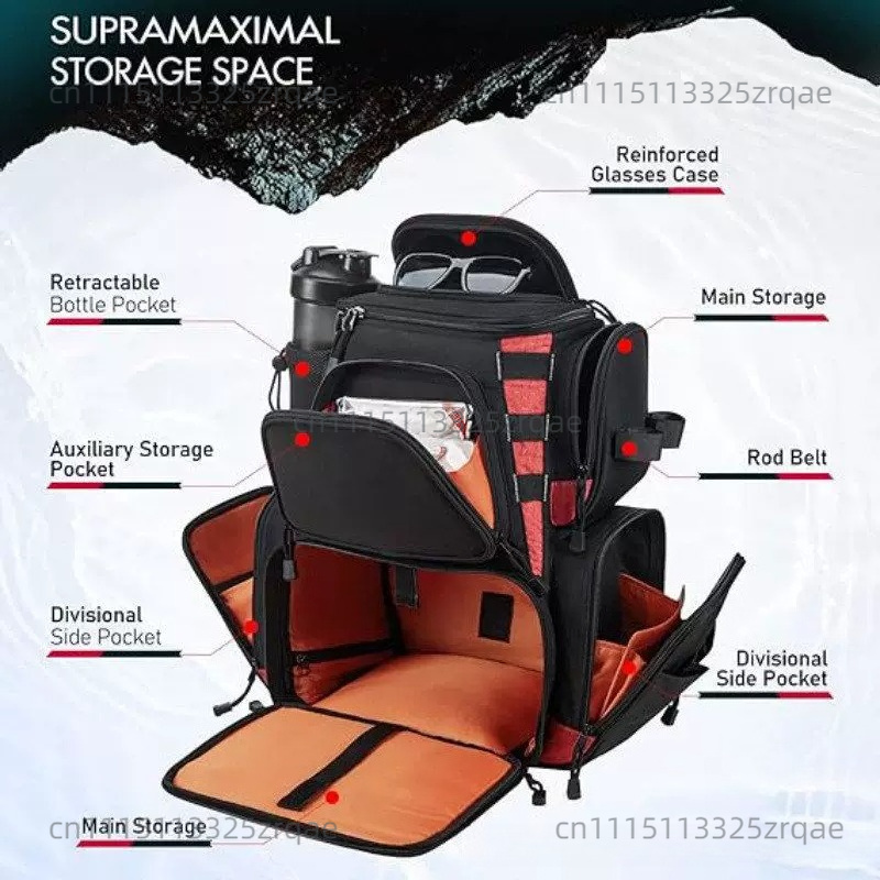 대형 야외 수납 공간이 있는 낚시 장비 배낭, 낚시 장 - Fishing Equipment Bag 리뷰 및 가격