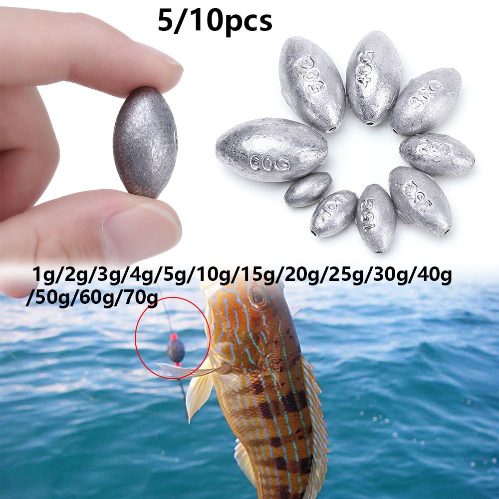 5/10Pcs 고품질 라인 싱커 무게 올리브 모양의 싱 - Fishing Equipment Carp 리뷰 및 가격