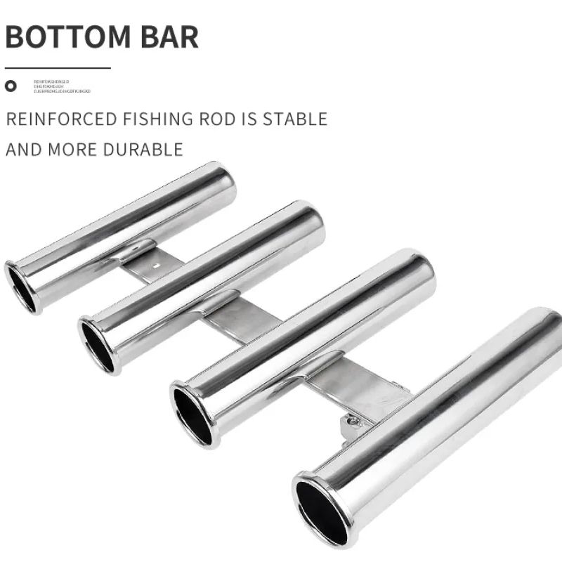 스테인레스 스틸 4 튜브 낚싯대 홀더 보트 낚싯대 랙  - Fishing Equipment Cheap 리뷰 및 가격