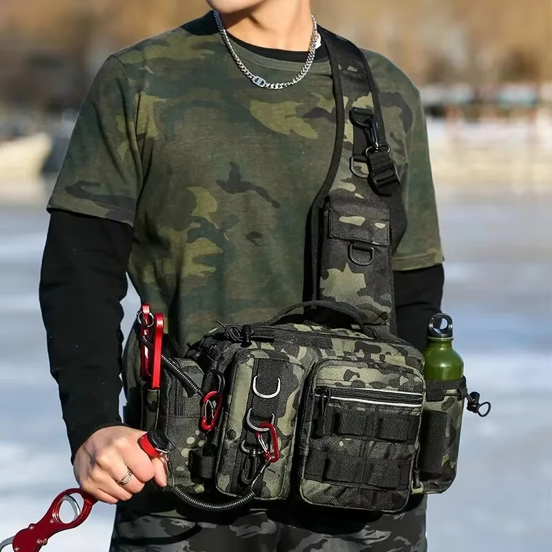 야외 전술 캠핑 등산 허리 슬링백 크로스바디 낚시 용품 - Fishing Equipment Bag 리뷰 및 가격