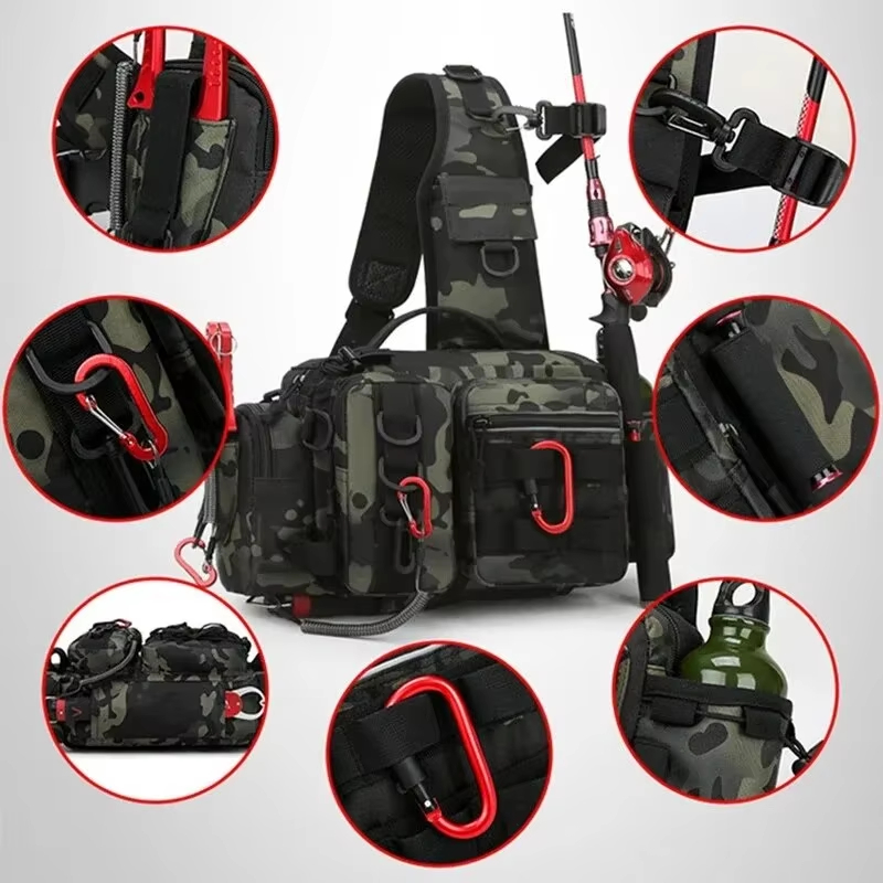 야외 전술 캠핑 등산 허리 슬링백 크로스바디 낚시 용품 - Fishing Equipment Bag 리뷰 및 가격