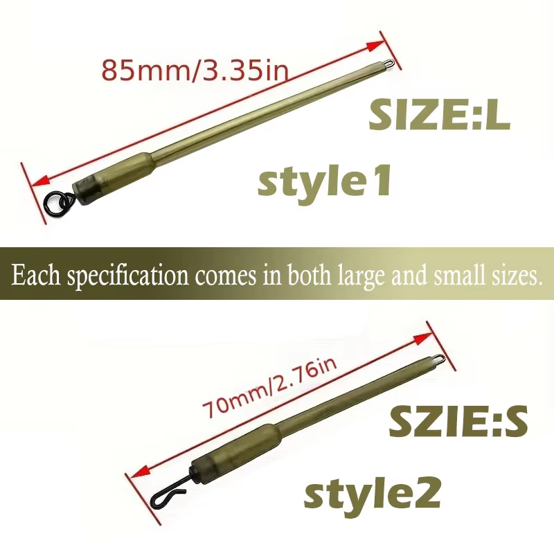 강철 스위블이 장착된 8개의 PVA 미끼 연결기. 잉어 - Fishing Equipment Essentials 리뷰 및 가격