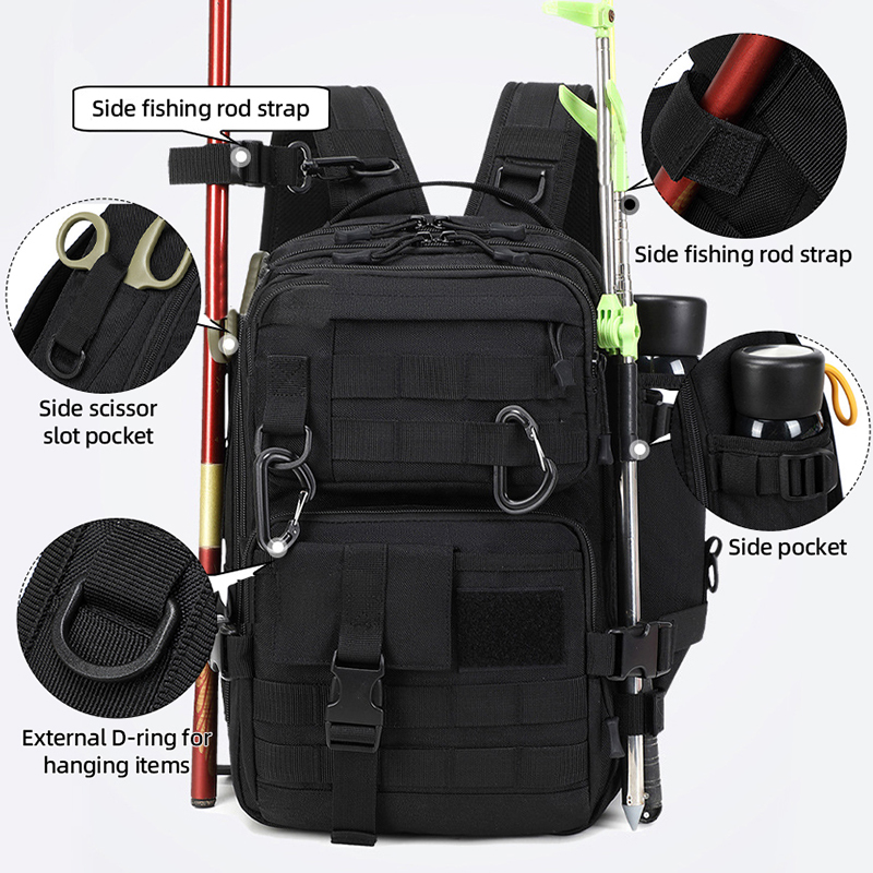 캠핑 전술 배낭 여행용 대형 3일 공격형 배낭 몰리 시 - Fishing Equipment Bag 리뷰 및 가격